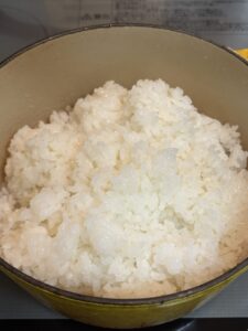ル・クルーゼで炊いた新米